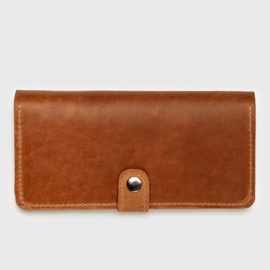 Full Grain Leather Cinnamon women's wallet