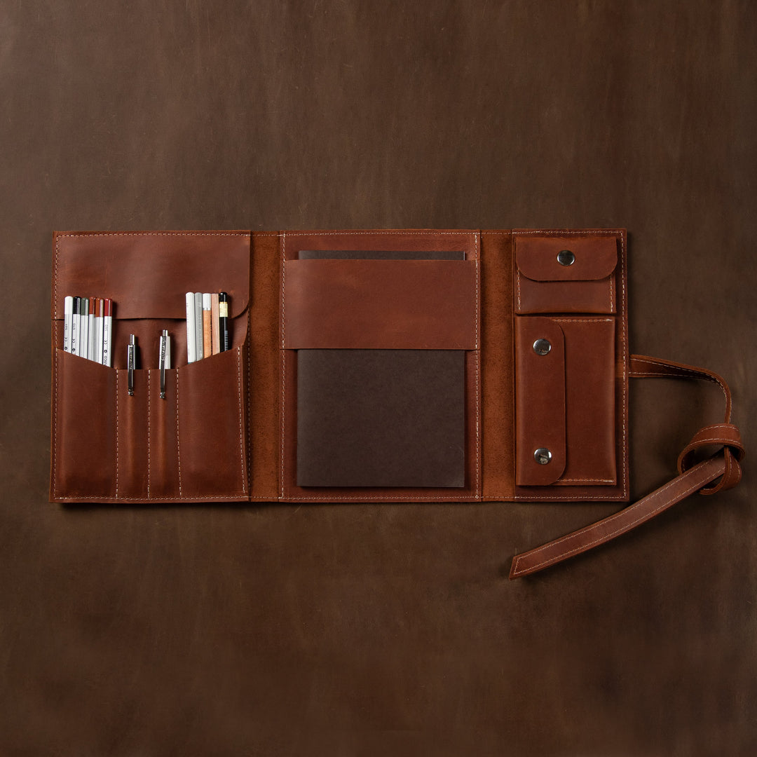 Leather Tool Roll Case