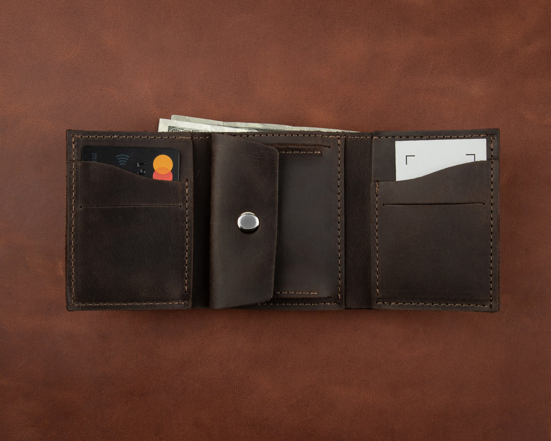mens real leather wallet