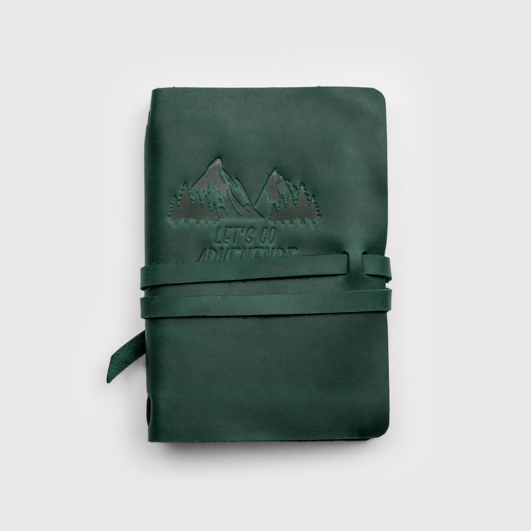 Green notebook travel