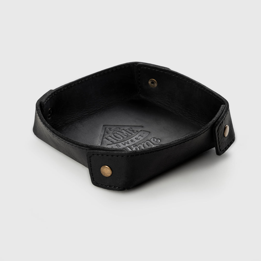 Leather Catchall Valet Tray Office Organizer
