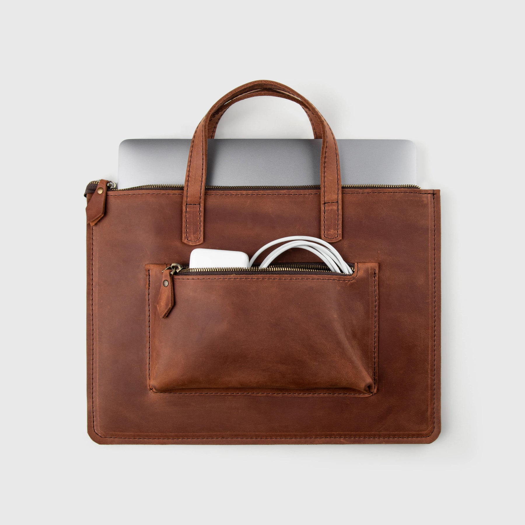 Engraved Leather Laptop Bag, Leather Briefcases Leather Purse