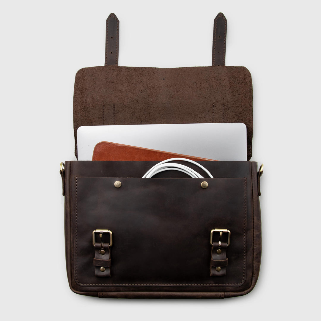 leather laptop bag, business bag
