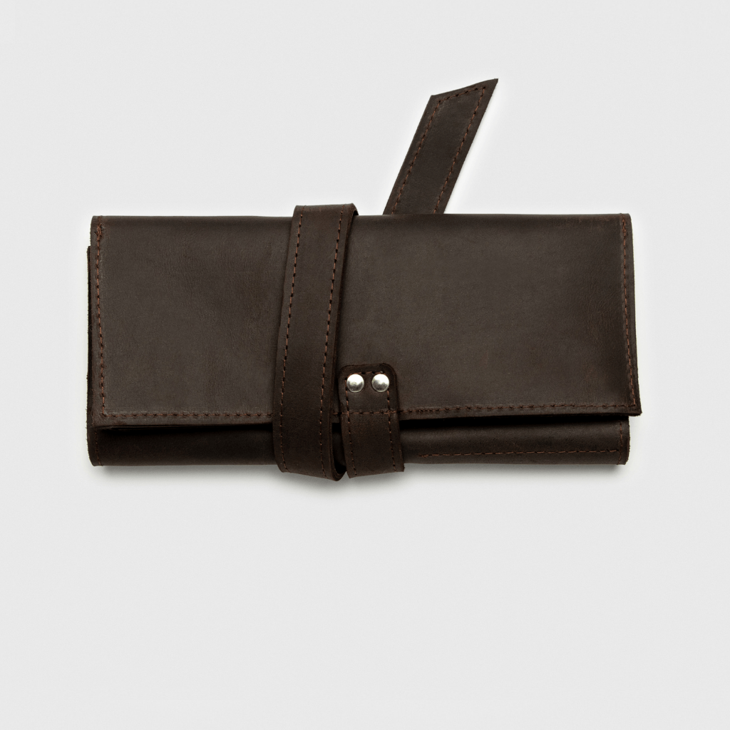 Pencil Roll, Leather Pencil Roll, Pen Pouch